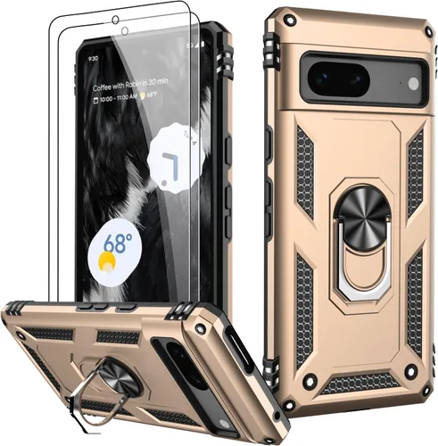 Vista 39 de LUMARKE para Google Pixel 3A XL - Funda con protector de pantalla, funda protectora grado militar probada contra caídas de 16 pies con soporte