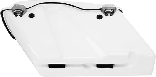 Vista 5 de Alforjas rígidas con soportes de conversión cromados para Harley Davidson 1984-2017 Softail Modelos FLST, FLSTC, FLSTF, FLSTN FLSTS, Rojo