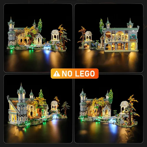 Vista 3 de LIGHTAILING Luz para Lego - 10316 Rivendell - Kit de iluminación LED compatible con modelo de bloques de construcción Lego - NO incluye el juego