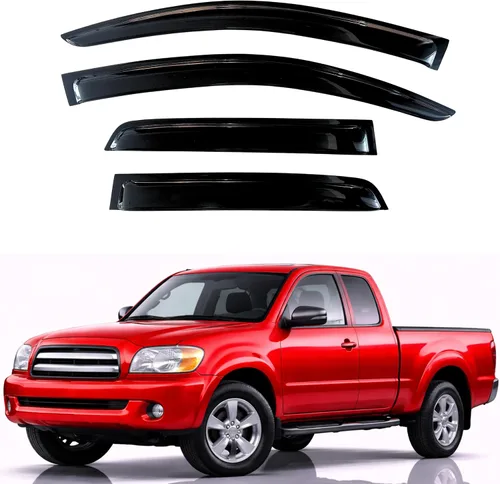 Vista 72 de KPY Protector de lluvia compatible con Ford Bronco 1980-1996, Ford F150 F250 F350, deflectores de ventilación lateral para visera de ventana