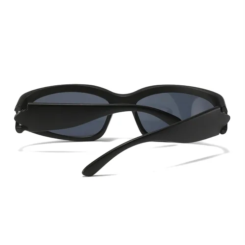 Vista 3 de Gafas de sol envolventes de moda para mujeres y hombres, Y2K Futuristic Swift Ovalado, polarizados, lentes deportivos tintados