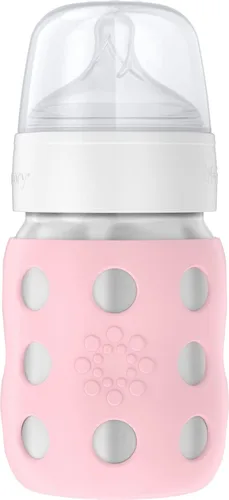 Vista 15 de Lifefactory Biberón de cuello ancho aislado al vacío de acero inoxidable de 8 onzas con pezón etapa 2 (3-6 meses) melón (LS2211WCA4)