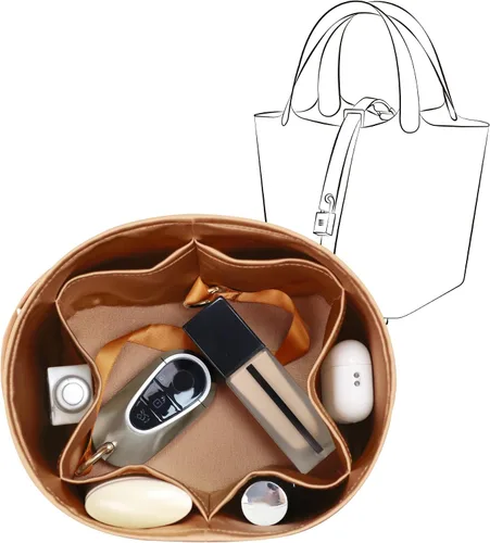 Vista 24 de Se adapta a Picotin 18 bolsas, inserto organizador de bolso de seda de alta calidad, suave al tacto y ligero, organizador de lujo con caja de regalo