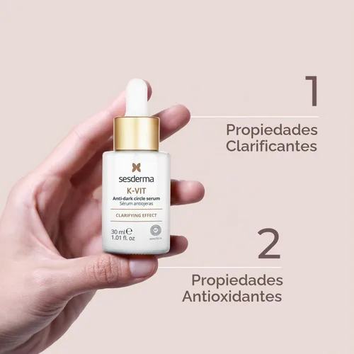 Vista 2 de Sesderma K-vit - Suero facial revitalizante para ojos, 1 fl oz