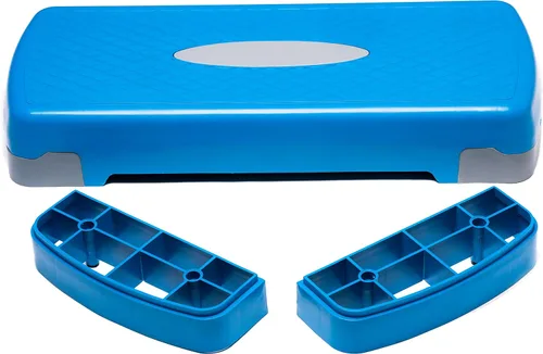 Vista 9 de PRISP Plataforma ajustable para ejercicios – 2 niveles (4''/6'') 26" Fitness Stepper para entrenamientos aeróbicos