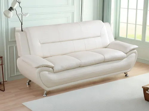 Vista 41 de Sofás de cuero para sala de estar, juego de sofá para dormitorio, apartamento, juegos de muebles de sala (a-cuero negro, sofá+sofá biplaza+silla)