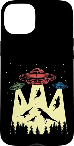 Vista 9 de Funda vintage de secuestro alienígena de dinosaurio para iPhone 17