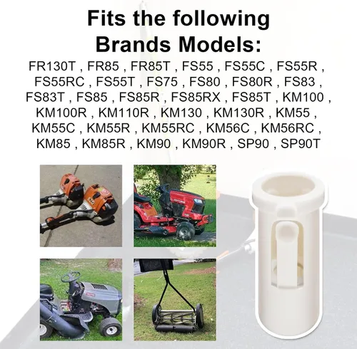 Vista 6 de deawater 4140-791-7207 41407917207 Funda de fijación, 5 unidades de repuesto de manguito de tubo de accionamiento compatible con Stihl Kombi System
