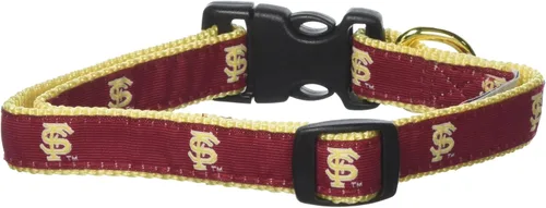 Vista 8 de Collar de perro de NCAA. PREMIUM cuello ajustable Collar de perros – Fútbol/Baloncesto para perros & gatos. Durable Collar de mascota de deportes