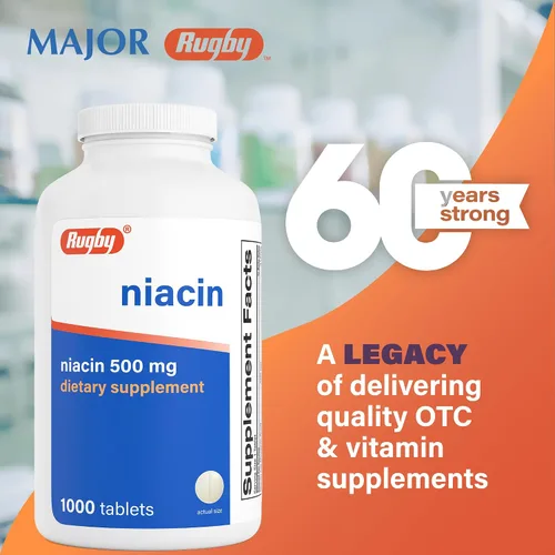 Vista 2 de Niacina 500 mg 1000 comprimidos.