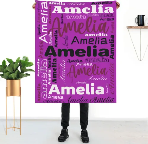 Vista 11 de Mantas personalizadas con nombre para niños, mantas de bebé personalizadas para niñas y niños con nombre, mantas de bebé personalizadas con nombre