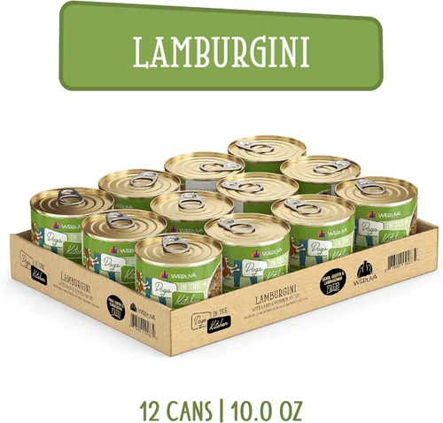 Vista 2 de Latas y bolsas de alimentos húmedos sin granos "Dogs in the Kitchen" de Weruva, Verde