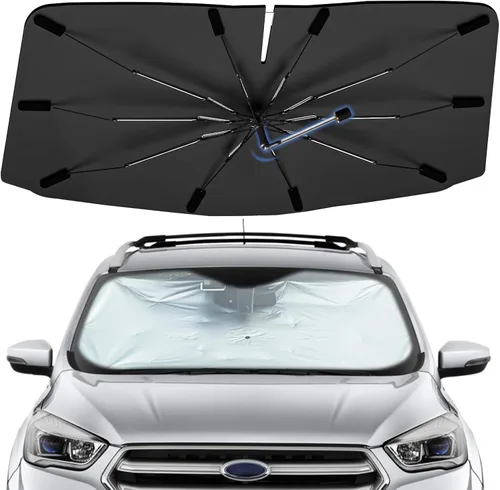 Vista 112 de Sombrilla Parasol para Parabrisas para Mazda 3 2014-2026, Parasol Plegable para Coche para Ventana Delantera, Visera Protectora Solar Altamente