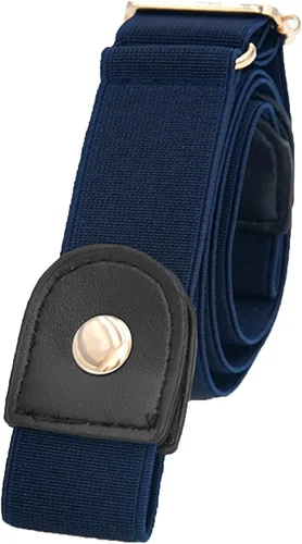 Vista 5 de Paquete de 34 cinturón invisible para mujer, sin hebilla, ajustable, elástico, elástico, para jeans, pantalones, vestidos