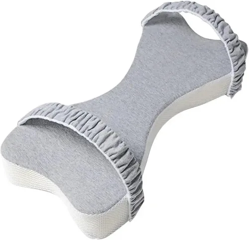 Vista 10 de Almohada de espuma viscoelástica para dormir, soporte para piernas y rodillas para embarazo, dolor de espalda, cadera y ciática, ideal para dormir