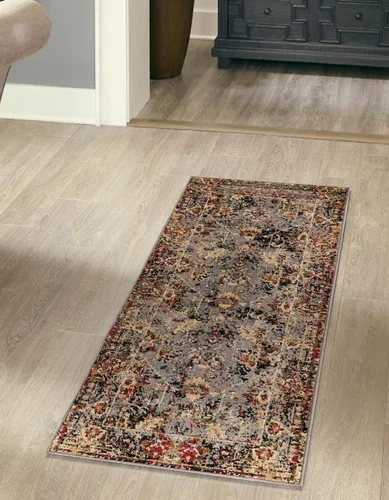 Vista 9 de Unique Loom Saturn Collection - Alfombra rectangular de iones (2 pies 2 pulgadas x 3 pies 1 pulgada, color beige crema/negro)