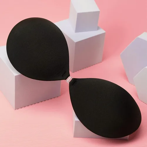 Vista 2 de Vavili Brasier adhesivo con efecto realce, brasier invisible, reutilizable, sin espalda y sin tirantes para mujer