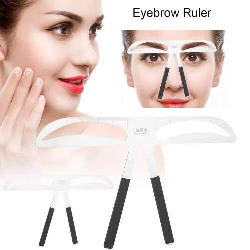 Vista 6 de Sonew Plantilla profesional para cejas, plantillas de modelado, regla de equilibrio de cejas para mujer, efecto de herramienta de maquillaje y Ceja