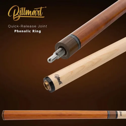 Vista 3 de Billmart Taco de billar Heavy Hitter Jump Break, taco de 3 piezas Jump/Break, 25 oz Hard-Hitting Maple Jump Break Cue