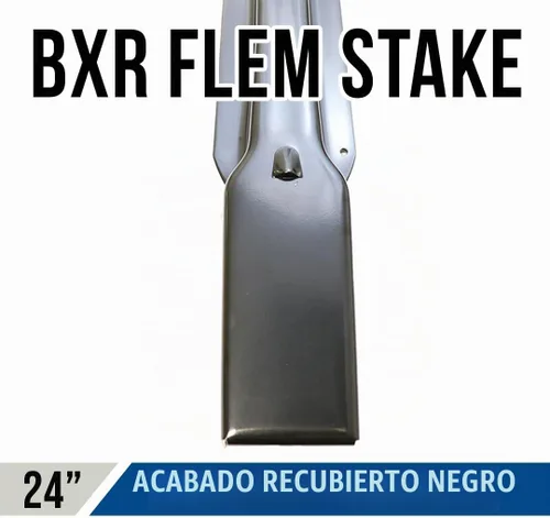 Vista 3 de Boxer Estaca de metal para camión de herramientas, 6 piezas, extremo cuadrado de 24 pulgadas, recubierta en acabado negro, estaca resistente