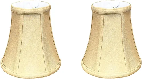 Vista 64 de Royal Designs, Inc. BSO-704FC-6AGL True Bell - Pantalla básica para lámpara con clip de llama, 3.5 x 6 x 6.25, dorado antiguo