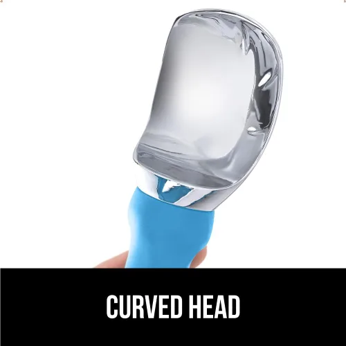 Vista 9 de Cuchara para helado premium de Gorilla Grip, apta para lavavajillas, con un mango de agarre cómodo, diseño resistente y duradero. Herramienta