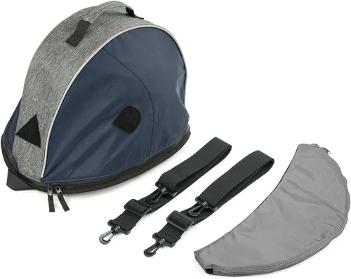 Vista 6 de Bolsa para Casco de Motocicleta TINGPAI con Gran Capacidad - Bolsa de Transporte Resistente a Arañazos y al Agua, Compatible con Casco de Cara