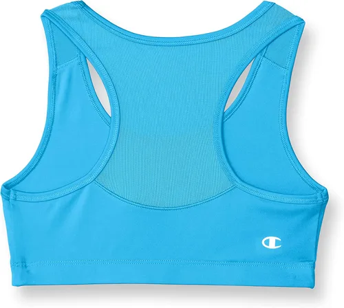 Vista 2 de Champion Brasier deportivo para niñas, brasier deportivo elástico para niñas, brasier deportivo con espalda cruzada para niñas