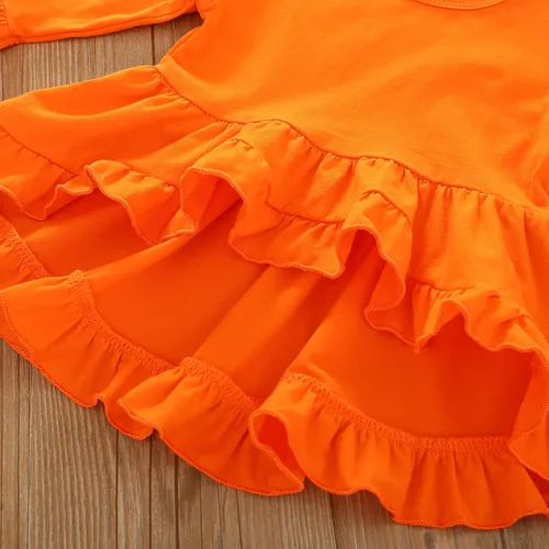 Vista 5 de Magic Park Toddler Baby Girl Thanksgiving Outfits Kids Girls Thanksgiving Pumpkin Clothes