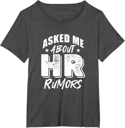 Vista 6 de Pregúntame sobre Rumores de RRHH Camiseta, Negro