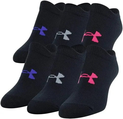 Vista 85 de Under Armour Calcetines ligeros invisibles Essential 2.0 para niños (paquete de 6)