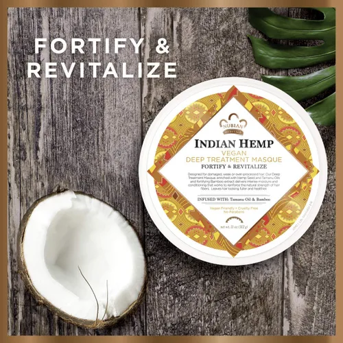 Vista 5 de Indian Hemp Vegan Deep Treatment Masque Strengthen Revitalize (12 Ounces)