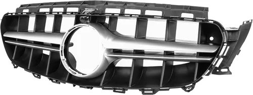 Vista 3 de Parrilla delantera compatible con Mercedes Benz E Class W213 E300 E350 E400 E400 E450 Cromo, estilo AMG