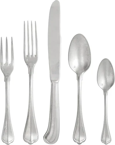 Vista 10 de FORTESSA Ashton - Cubiertos de acero inoxidable 18/10, ajuste de lugar de 5 piezas con cuchillo, tenedores y cucharas (servicio para 1), apto