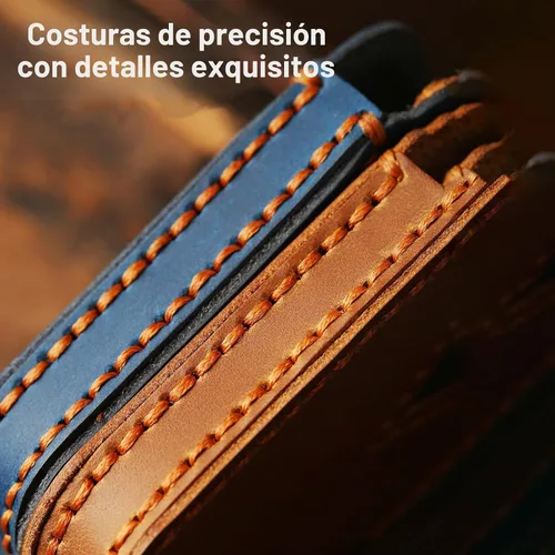 Vista 7 de Funda de llave de cuero de 6 botones, compatible con GMC Yukon Chevy Suburban Tahoe 2015-2020 etc, diseño sin tornillos estilo retro protector
