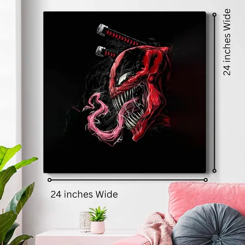 Vista 2 de DreamController Vennom - Pósteres de lienzo de pared para decoración de pared (24 x 24 pulgadas, juego de 1) pinturas en lienzo enmarcadas