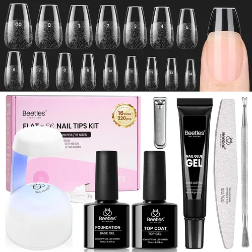 Vista 15 de Beetles - Kit de uñas de gel, puntas de uñas, juego de extensión de uñas
