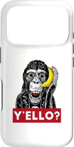 Vista 29 de Funda para iPhone 11 Pro Max Y'ello Monkey Calling Funny Supreme Print Case