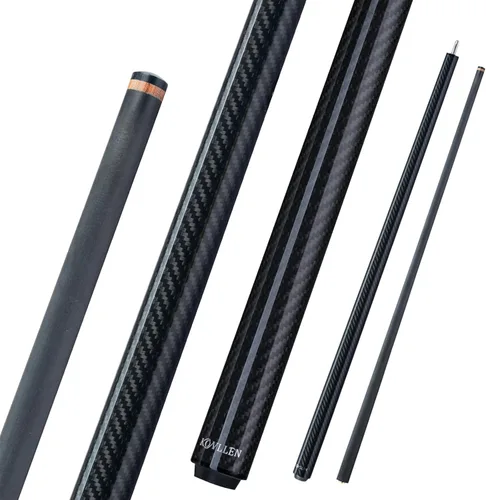 Vista 10 de KONLLEN Carbon Fiber Break Cue, 58" 2-Piece Heavy Hitter Pool Break Cue Stick with 12.9mm Tip, Professional Billiards Break Stick