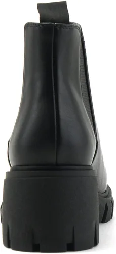 Vista 3 de Soda Pioneer - Botines Chelsea de tacón bajo para mujer, con doble elástico