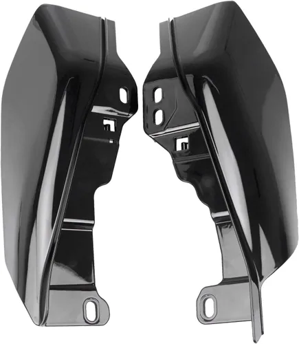 Vista 3 de Deflector de aire de marco medio negro escudo térmico para Harley Electra Glide Road Glide Road King Street Glide Tri Glide 2017 2018 2019