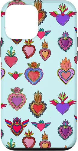 Vista 16 de Latinas Milagros Tin Hearts Phone Case Gift Watercolor Case for iPhone 17