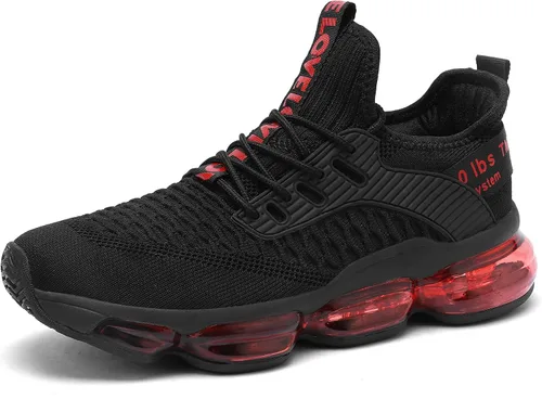 Vista 3 de Kapsen - Zapatos deportivos para hombre con amortiguación de aire, ideales para correr, tenis, caminar, gimnasio y trotar