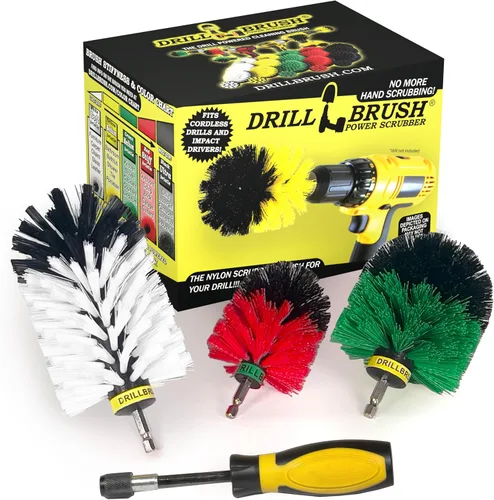 Vista 8 de Suministros de limpieza para el interior del automóvil, kit de detallado de automóvil, cepillos para limpieza, cepillo de limpieza de ruedas