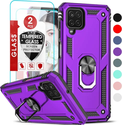 Vista 250 de LeYi Funda para Moto G Stylus 2022 4G (no compatible con 5G), funda para Moto G Stylus con 2 protectores de pantalla, funda protectora de grado Oro