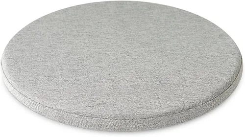 Vista 10 de Cojín desmontable, cojín redondo de espuma viscoelástica para silla, diseño antideslizante, suave, transpirable, cómodo, adecuado para sala