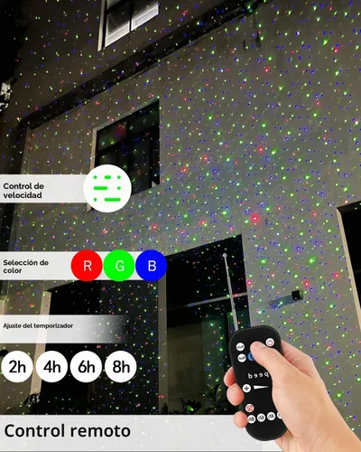 Vista 3 de Luces láser de Navidad proyector estrella jardín luciérnaga luces 3