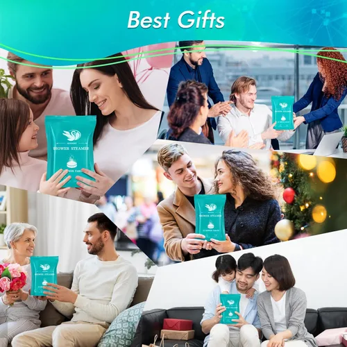 Vista 6 de Vaporizadores de ducha de aromaterapia, paquete de 12 vaporizadores de ducha, regalos de relajación para mujeres, estrés, cuidado personal, spa
