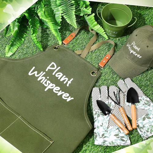 Vista 2 de Tarpop Juego de Herramientas de Jardín de Navidad Plant Whisperer Regalos de Jardinería para Mujeres, Kit de Herramientas de Plantación de Vegetales