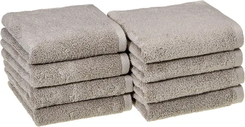 Vista 9 de Amazon Basics 2 toallas de baño de gran tamaño de secado rápido, 100% algodón, color blanco, de 62 x 30 pulgadas